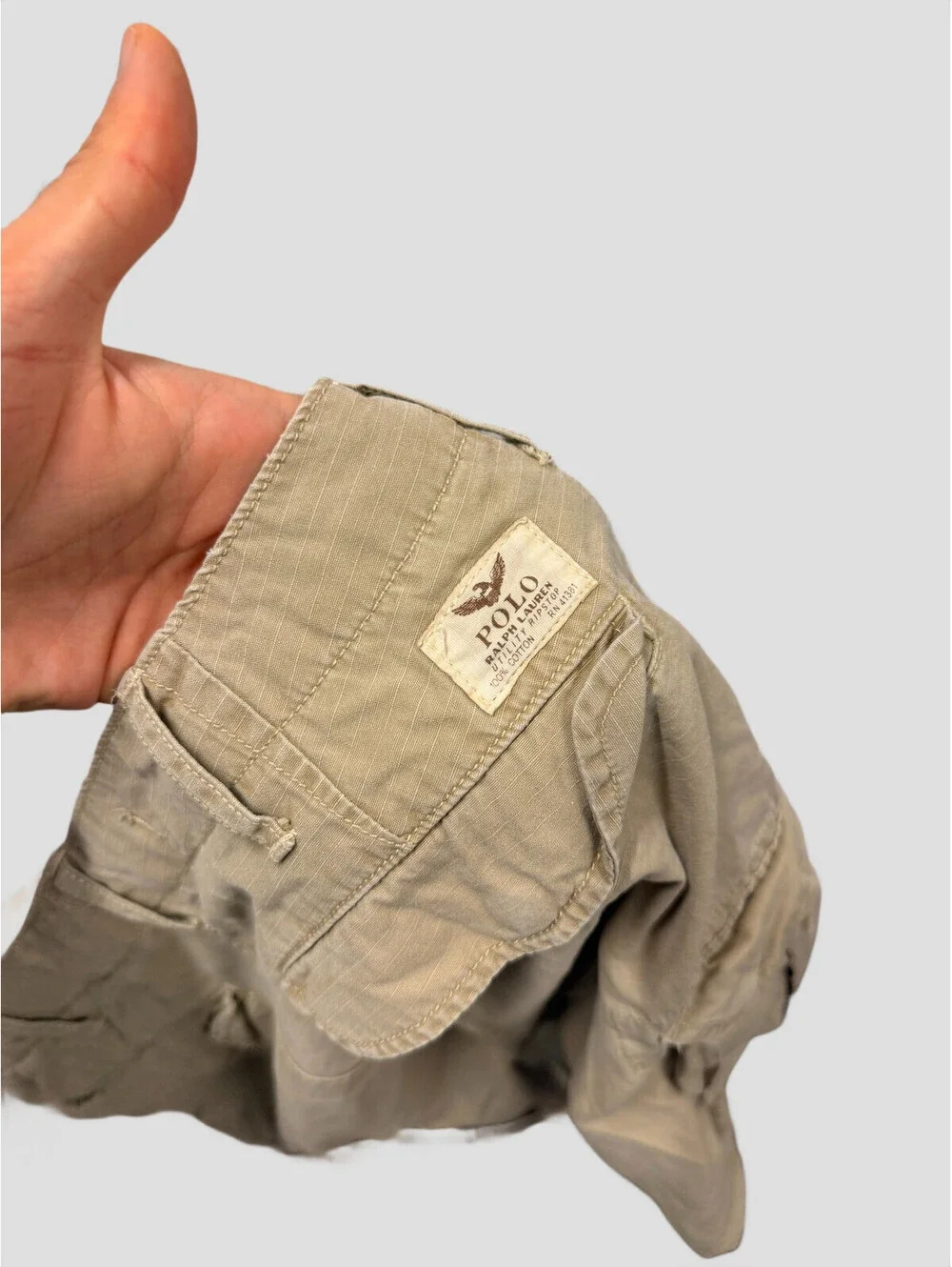Polo Ralph Lauren Paratrooper Military Surplus Cargo Shorts Utility Ripstop 31